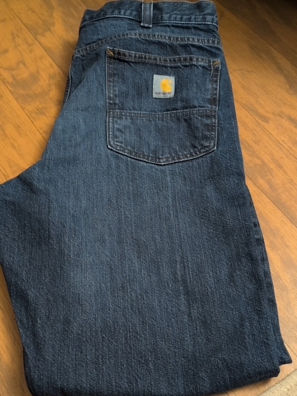 Carhartt Men’s Dark Blue Relaxed Fit Jeans